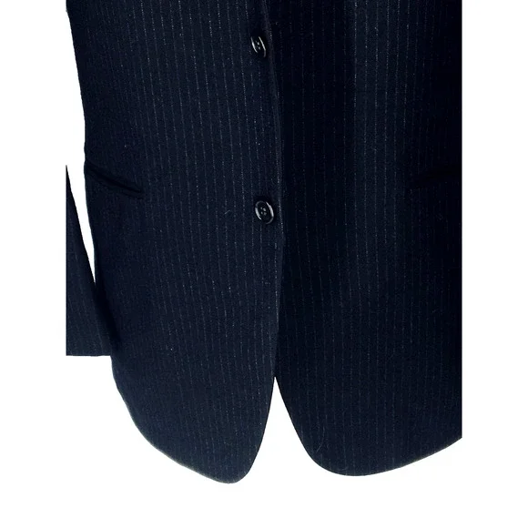 42L Kilpatricks Omaha 1950/60s Vintage 2 Button Pure Wool Blazer Jacket Black
